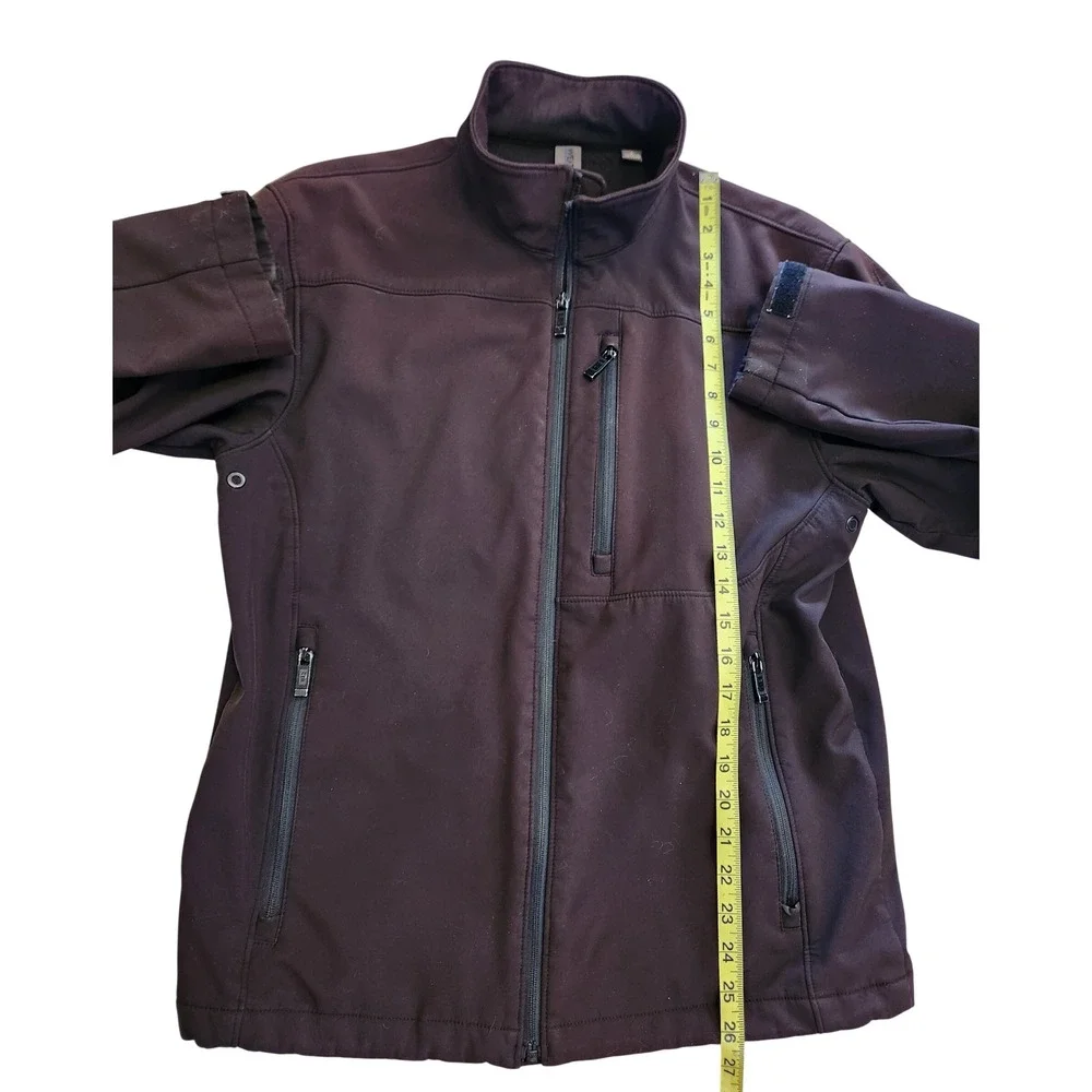 Weatherproof Mens Softshell Jacket Brown‎ Full Zip Fleece Lined Small